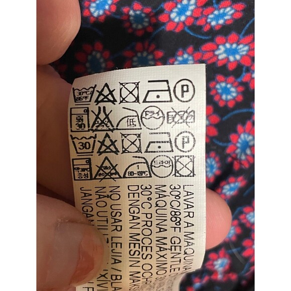 TRF Zara Floral Top Batwing Flutter Cropped Tie Waist Flirty Flowy Romantic M - Picture 7 of 14